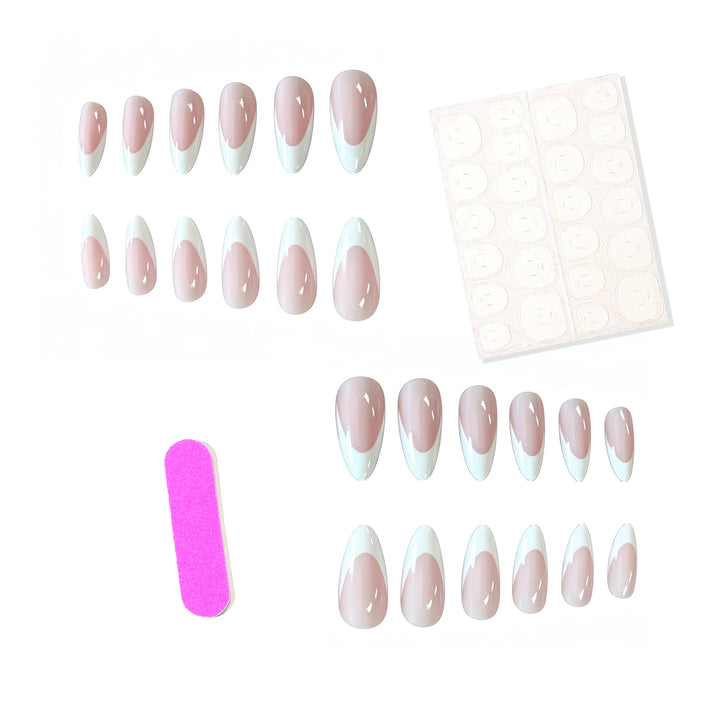 Elegant French Tip Acrylic Nail Enhancements Stornfield 1789915431