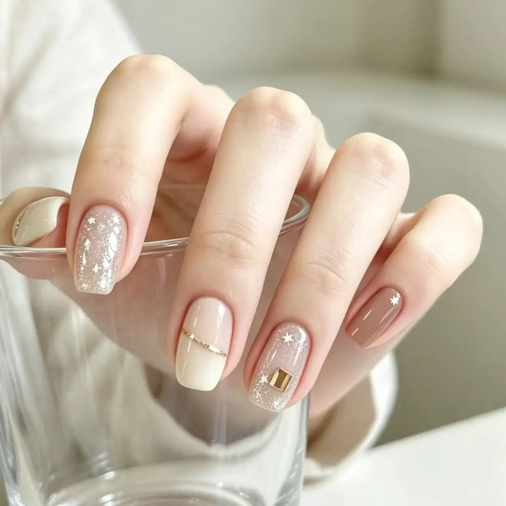 Glittered Nail Art Extensions