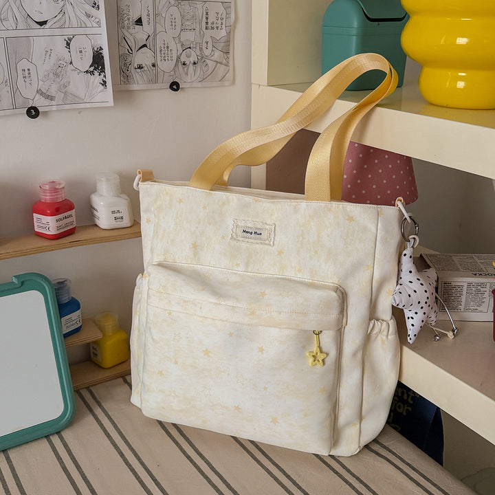 Star-Patterned Casual Tote Bag Stornfield