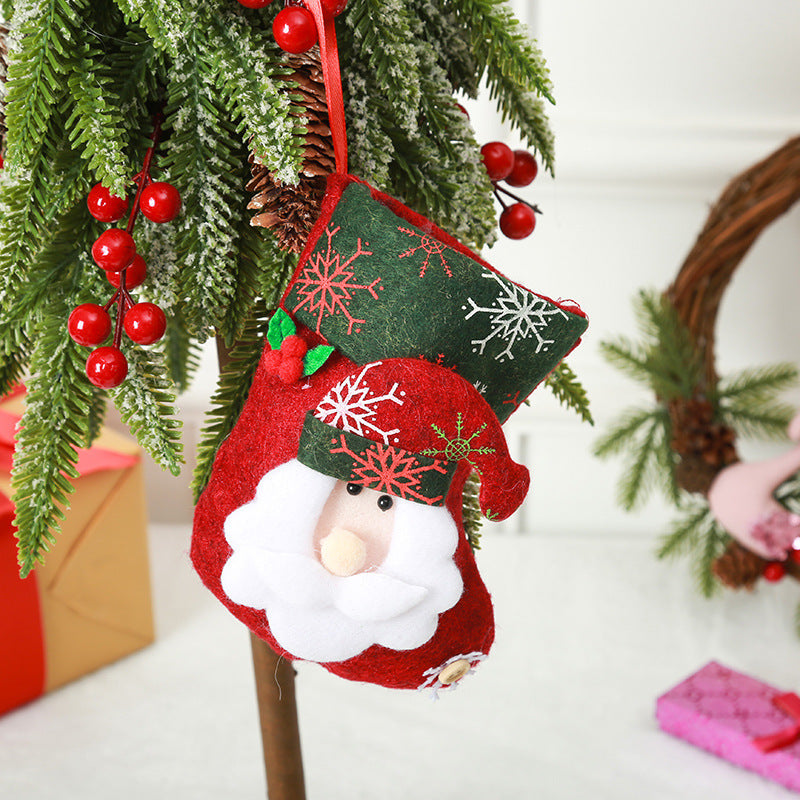 Festive Christmas stocking with reindeer motif Stornfield