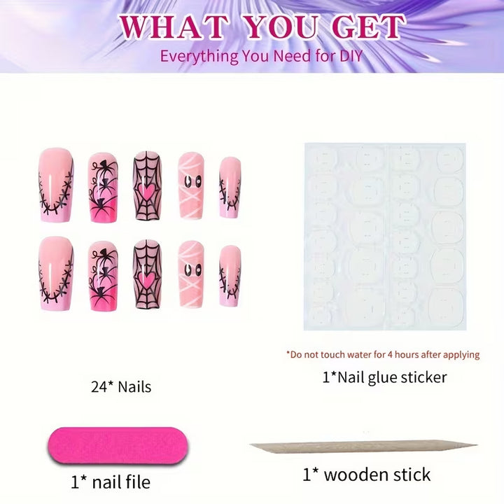 Halloween-Themed Art Nail Set Stornfield
