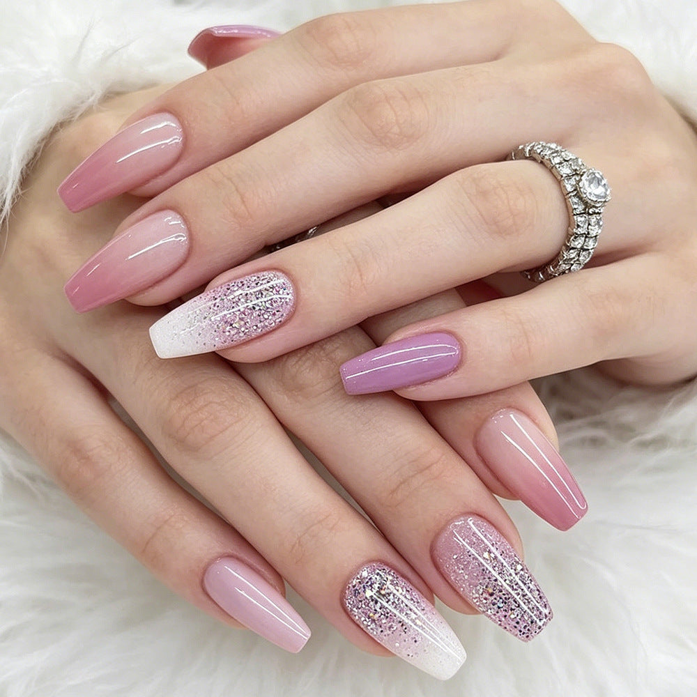 Glamorous Glitter Gel Nail Set Stornfield