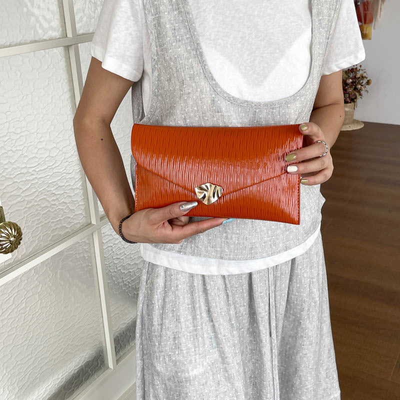 Elegant Patent Leather Evening Clutch