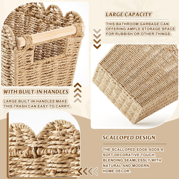 Decorative storage basket with wave edge Stornfield
