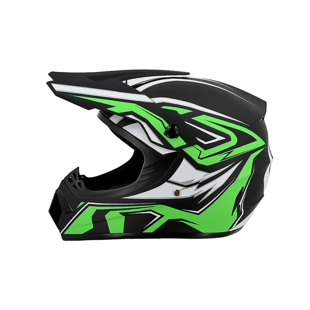 full-face motocross helmet with extended visor and reinforced chin guard Stornfield