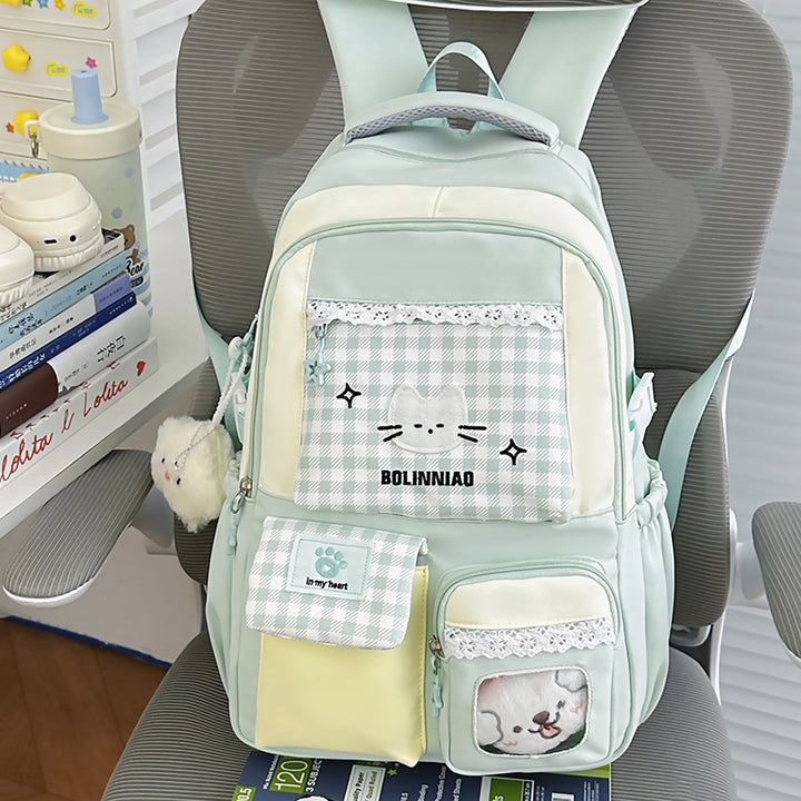 Cute Cartoon Cat-Themed Backpack Stornfield