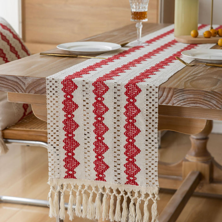 Bohemian Style Fringe Tablecloth