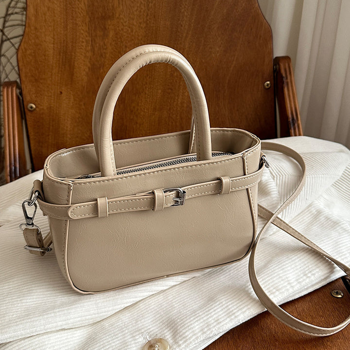 Compact Structured Crossbody Handbag