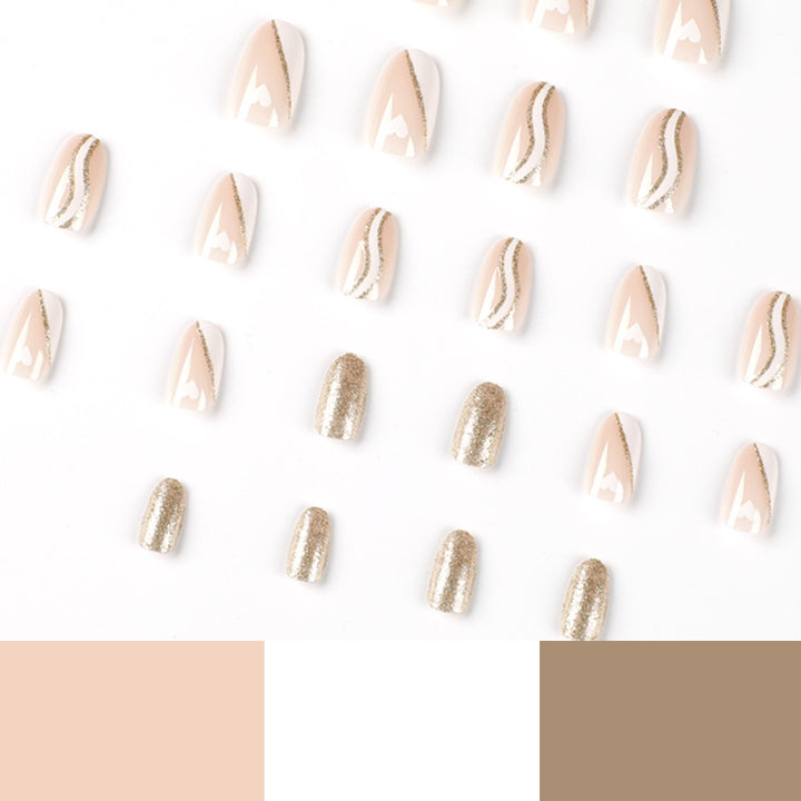 Glamorous nail art with delicate glitter effect Stornfield