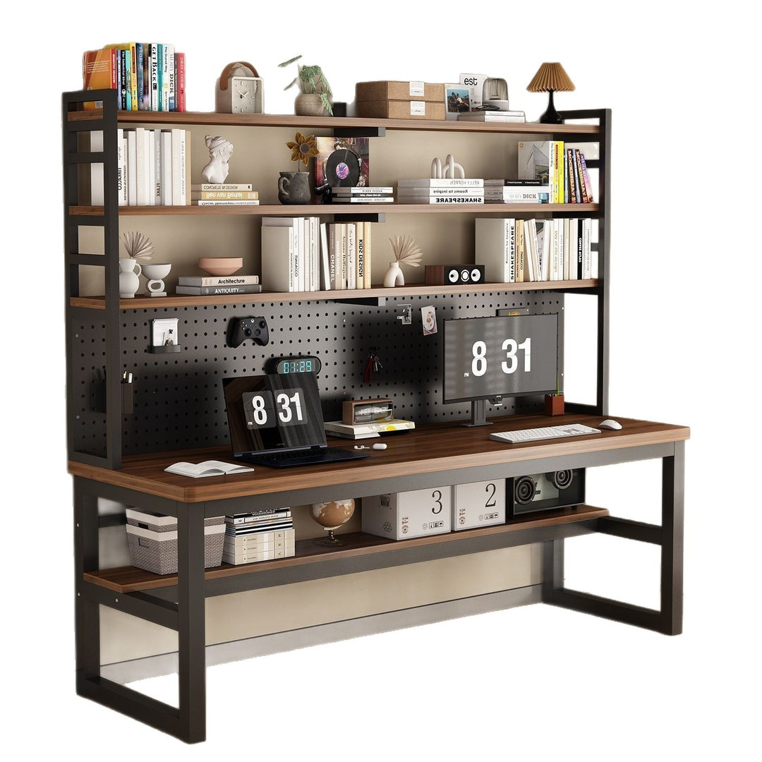 Multifunctional workspace with shelf Stornfield