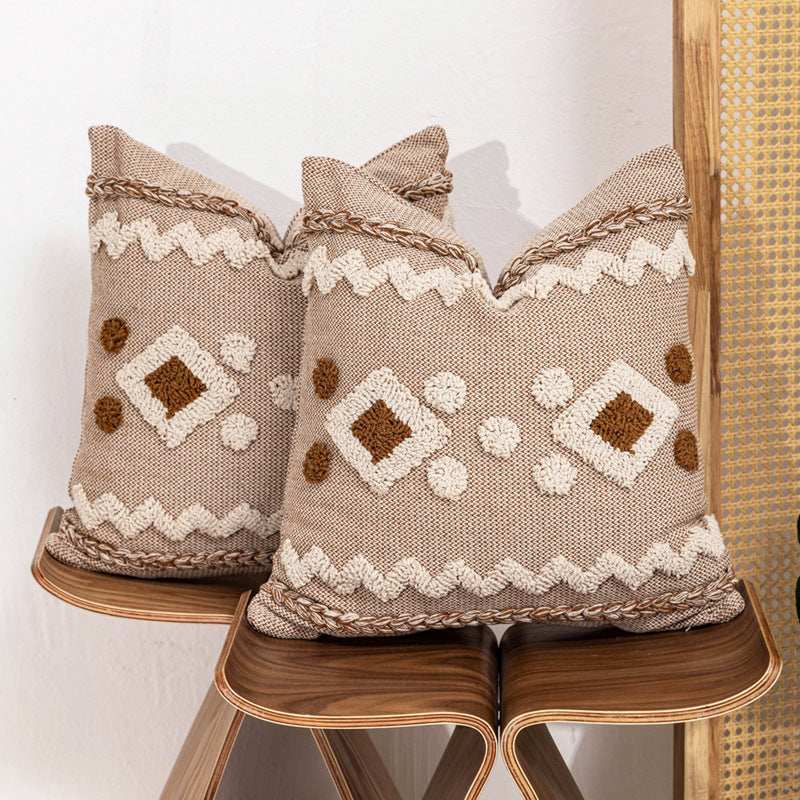 Geometric Pattern Decorative Pillow