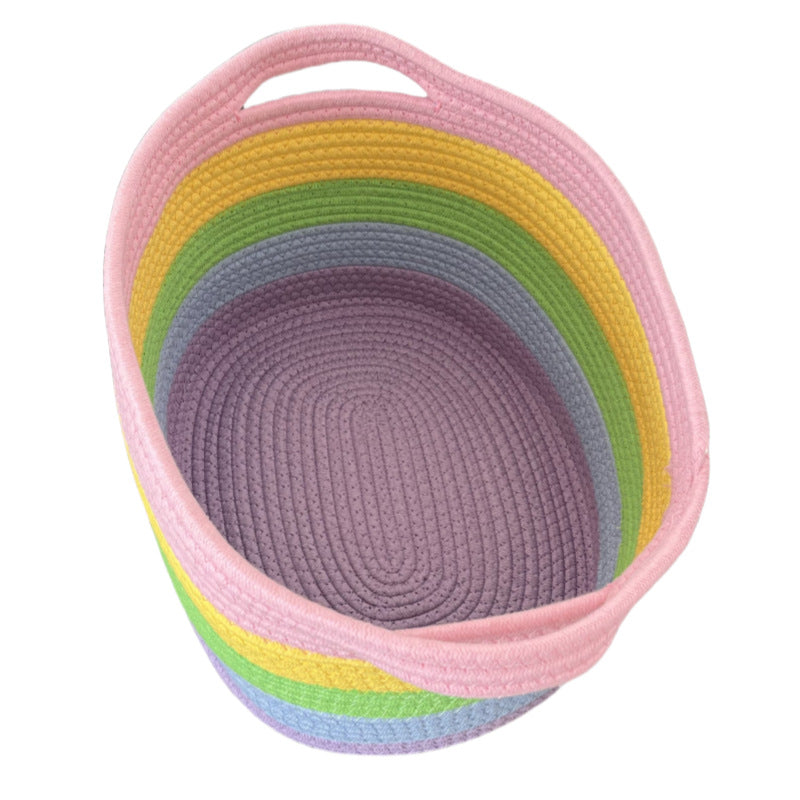 Women's storage basket with colorful stripes Stornfield