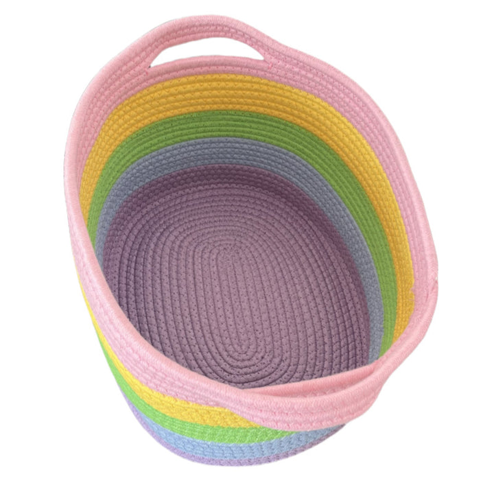 Women's storage basket with colorful stripes Stornfield