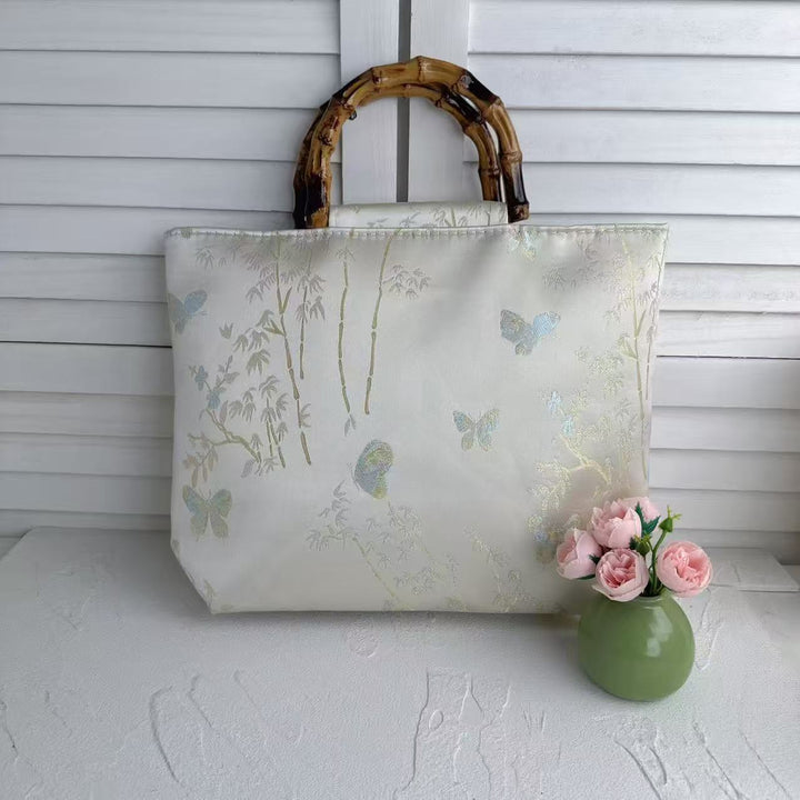 High-quality cotton tote bag with bamboo handles Stornfield