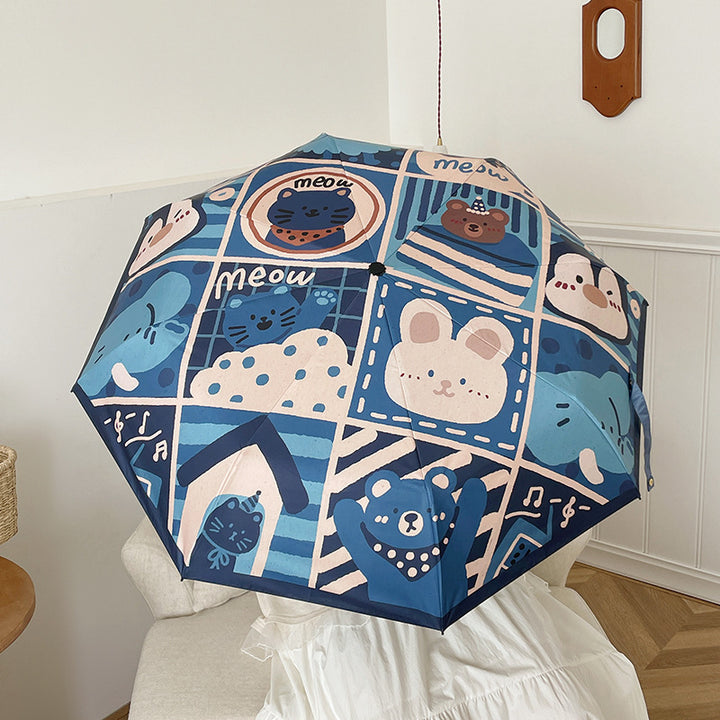 Women's Automatic Umbrella with Creative Pattern Stornfield