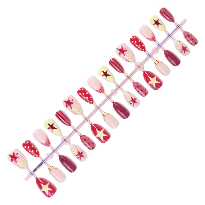 Nail art set with creative star and spiral motifs Stornfield
