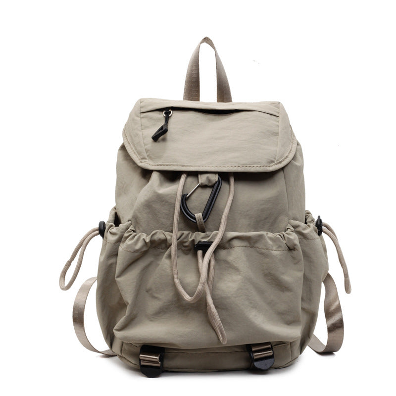 Leisure backpack with elastic drawstring and practical side pockets Stornfield