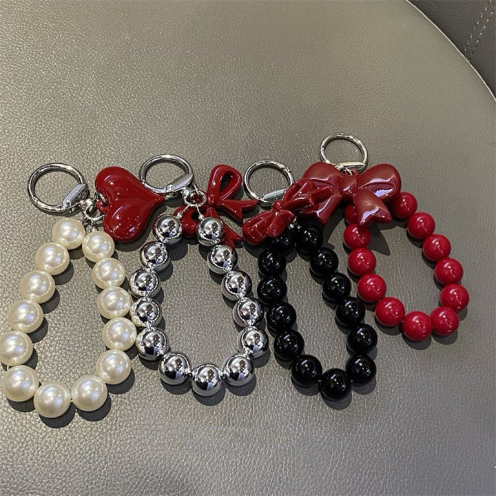Elegant Pearl Charm Keychain Stornfield