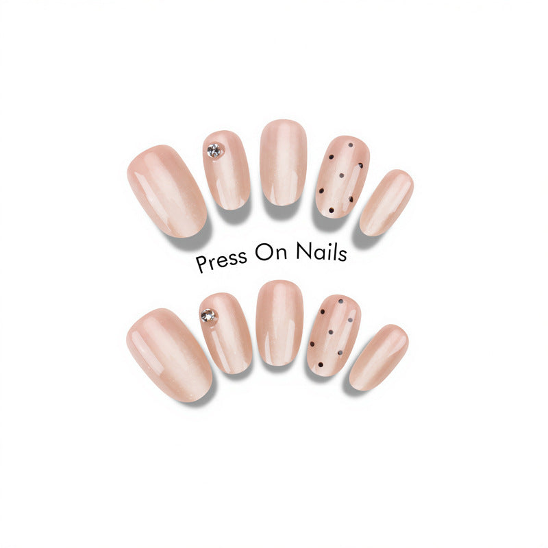 Elegant Glittery Press-On Nails Stornfield