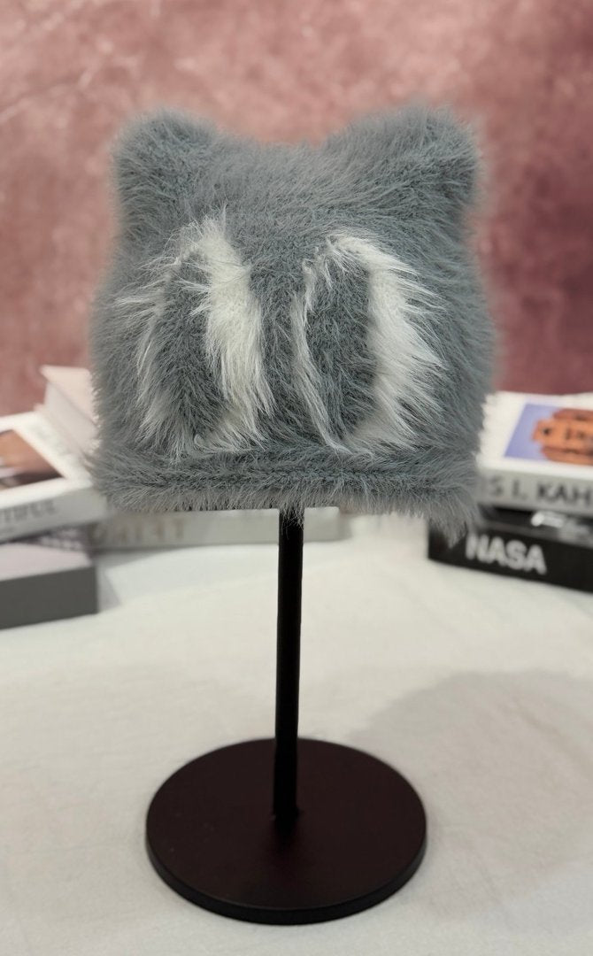 Cozy Faux Fur Cat Ears Beanie Stornfield