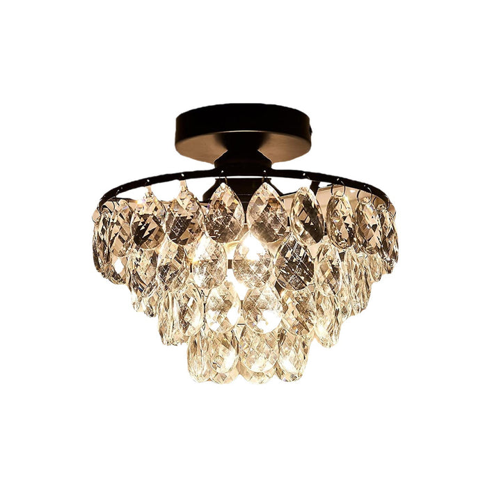 Elegant Crystal Teardrop Chandelier