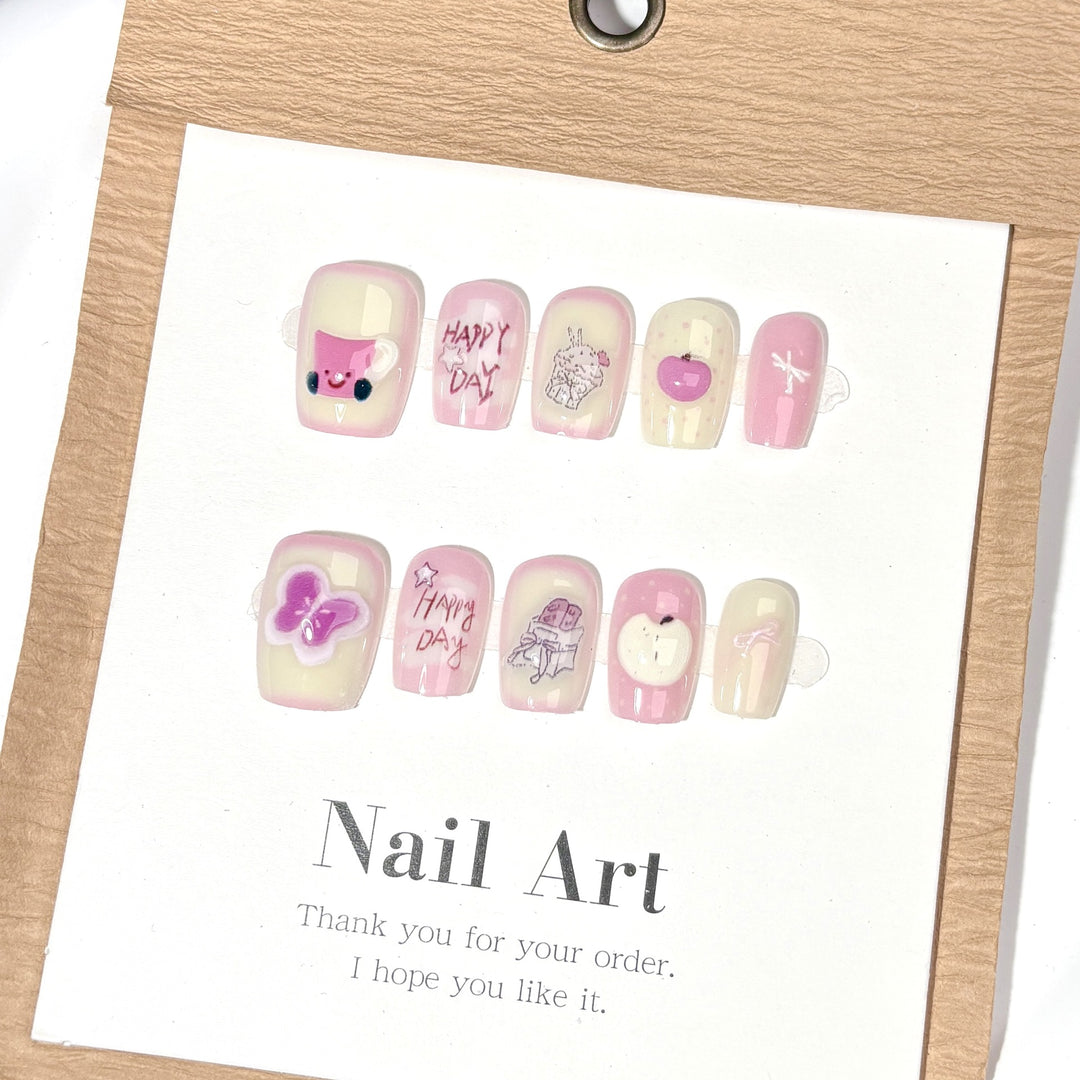 Creative Artisanal Press-On Nail Set