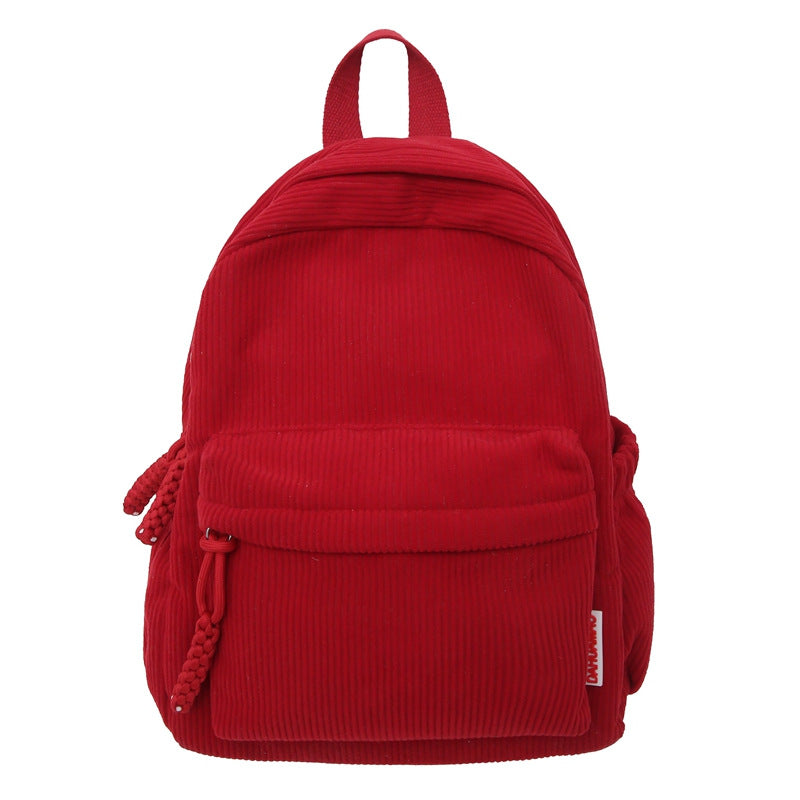 Corduroy Textured Mini School Backpack Stornfield