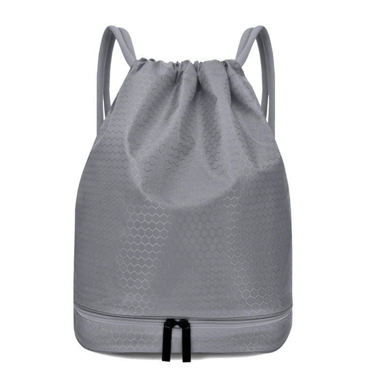 Lightweight Hexagonal Pattern Drawstring Backpack Stornfield