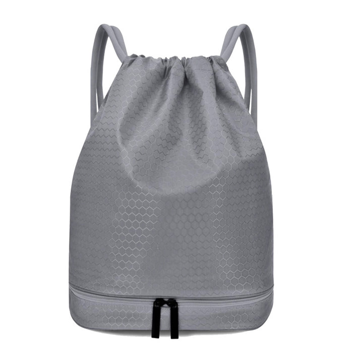 Lightweight Hexagonal Pattern Drawstring Backpack Stornfield