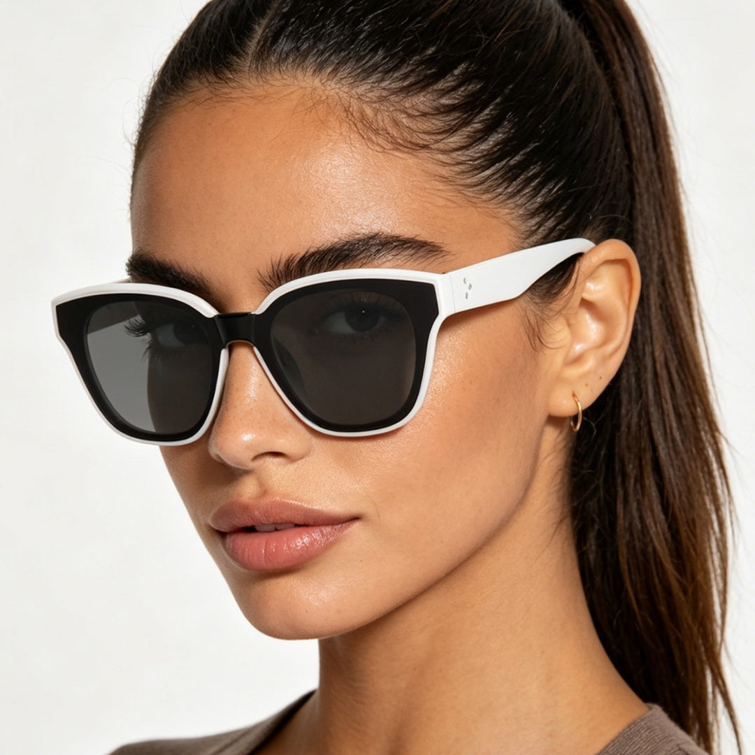 Women's fashionable sunglasses with wide frames and soft lenses Stornfield