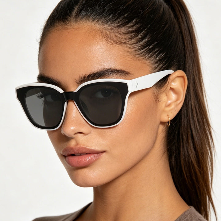 Women's fashionable sunglasses with wide frames and soft lenses Stornfield