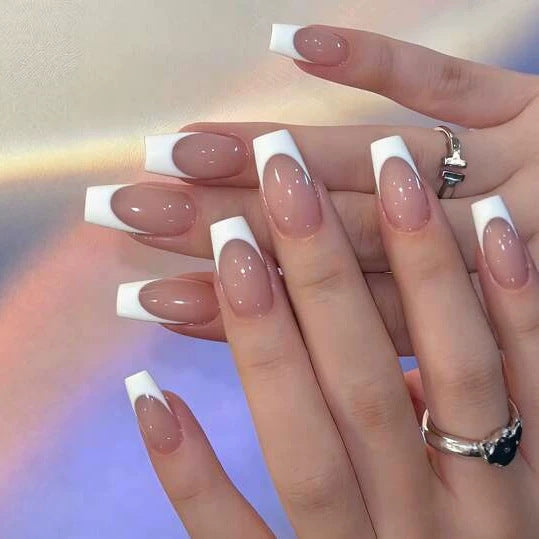 Elegant French Tip Pedicure Stornfield