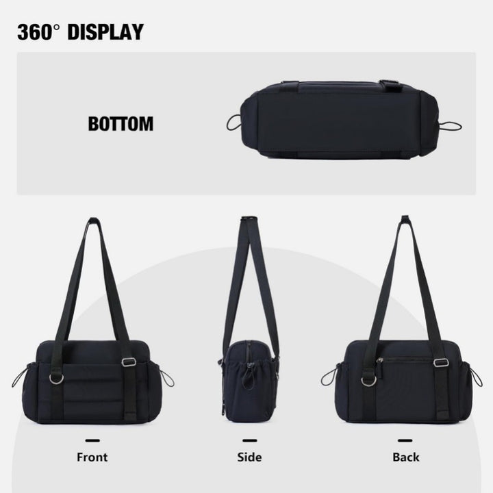 sporty shoulder bag with removable cosmetic bag Stornfield