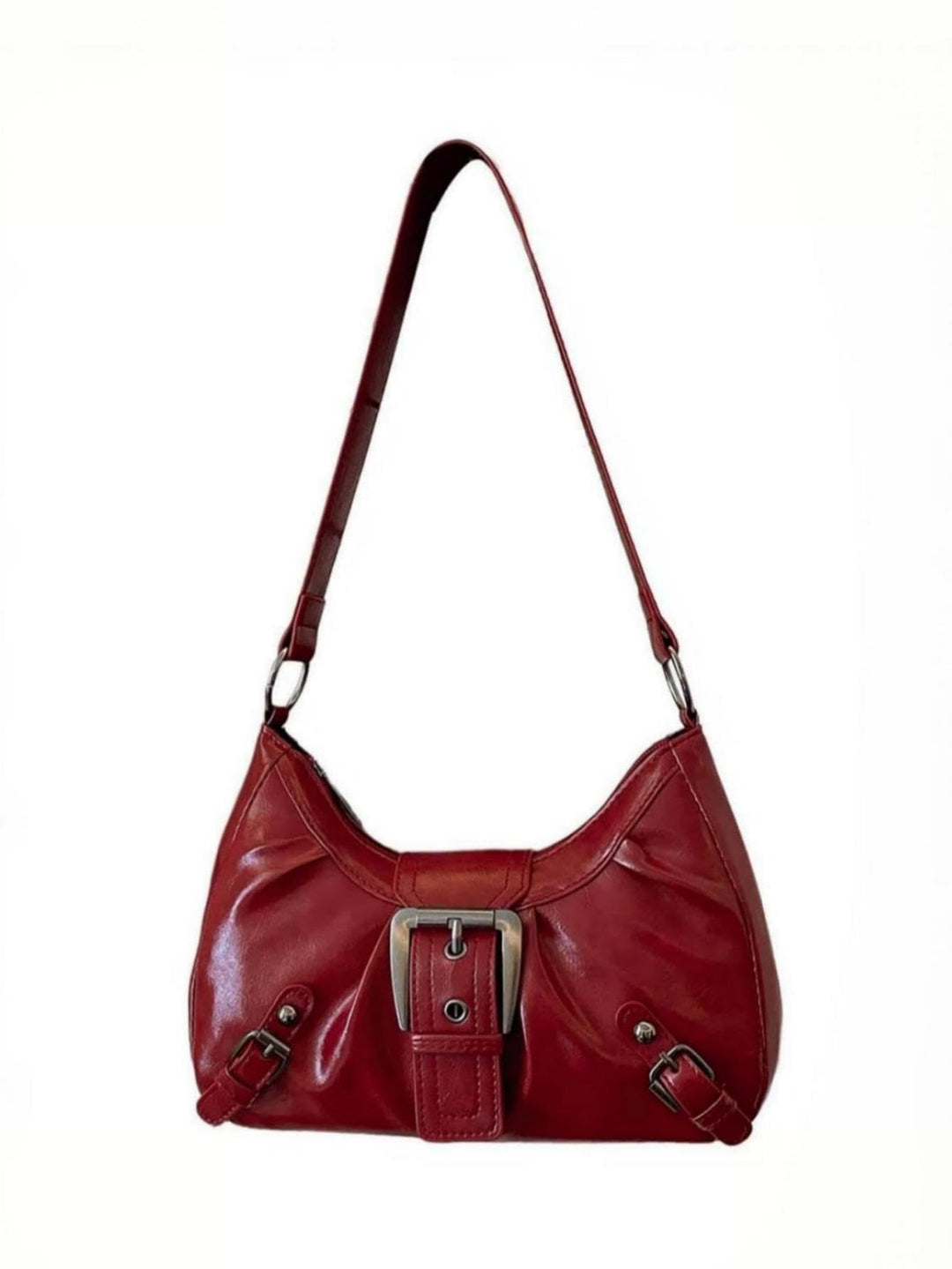 Shoulder bag with trendy design and decorative buckle closure Stornfield
