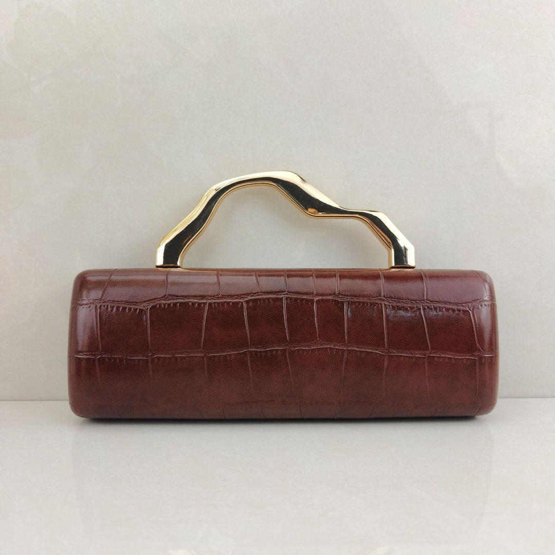 Crocodile Print Evening Clutch