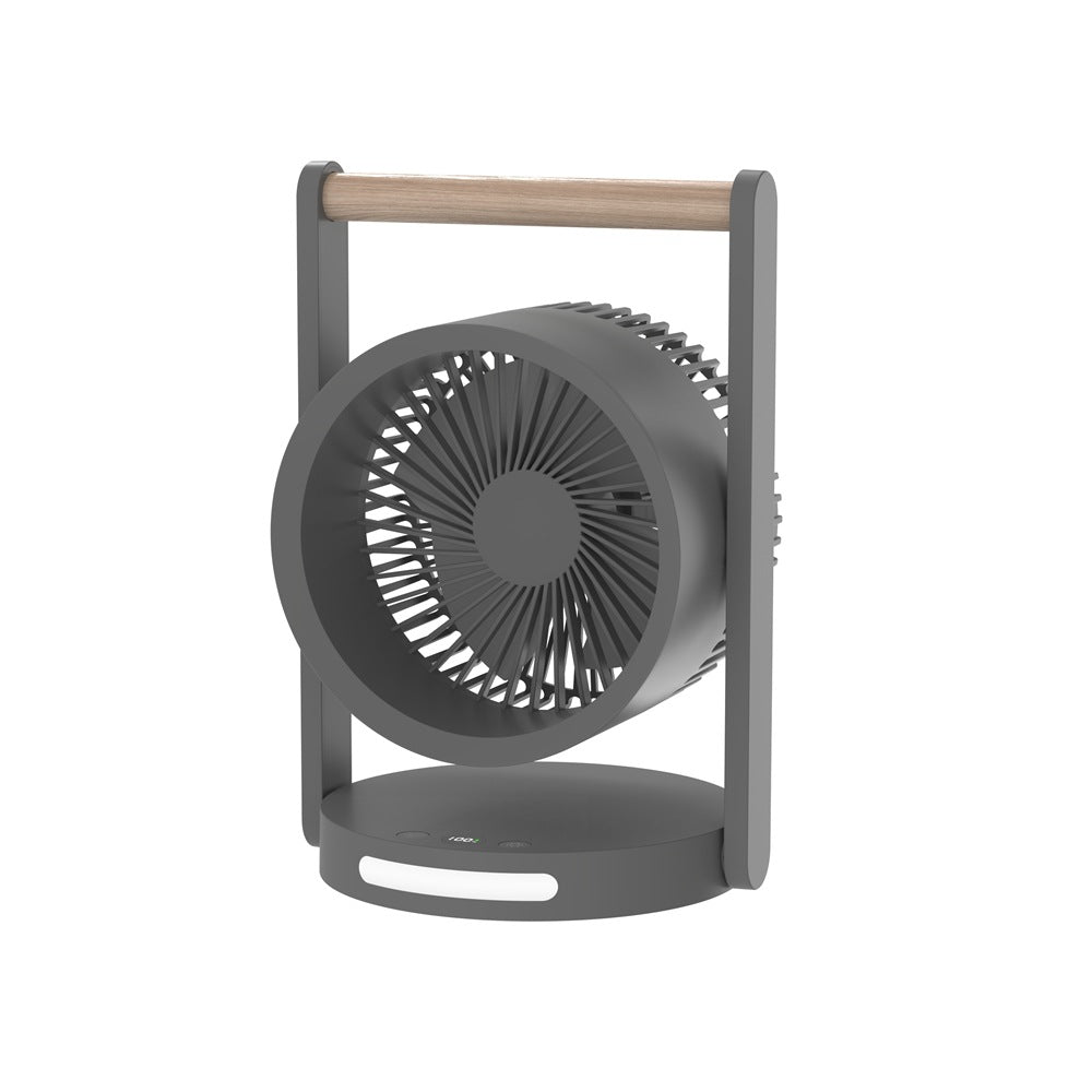 Women Portable Stand Fan with Wooden Handle Stornfield