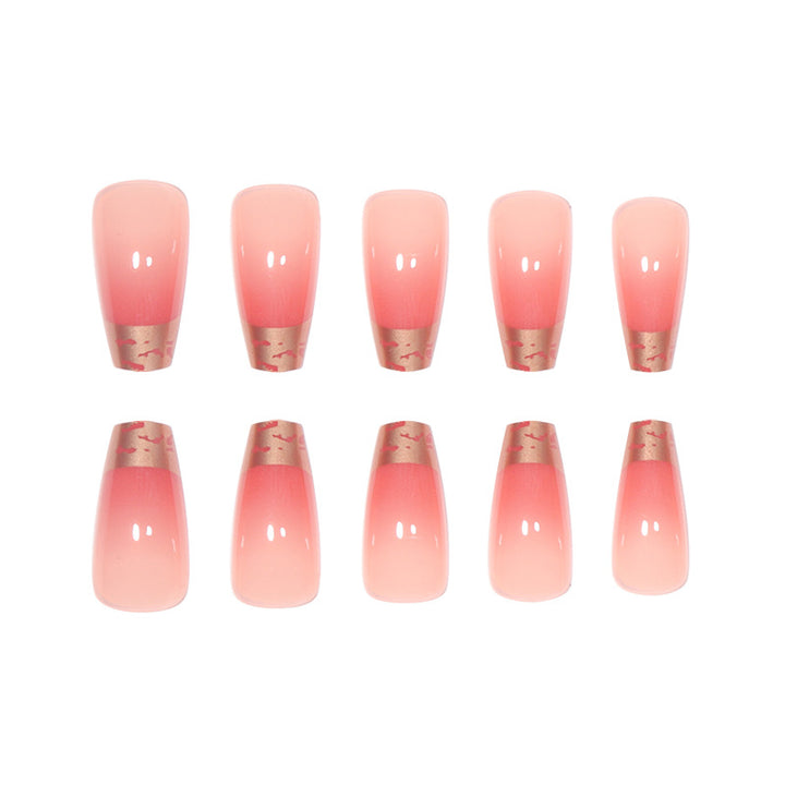Elegant Gradient Stiletto Press-On Nails Stornfield