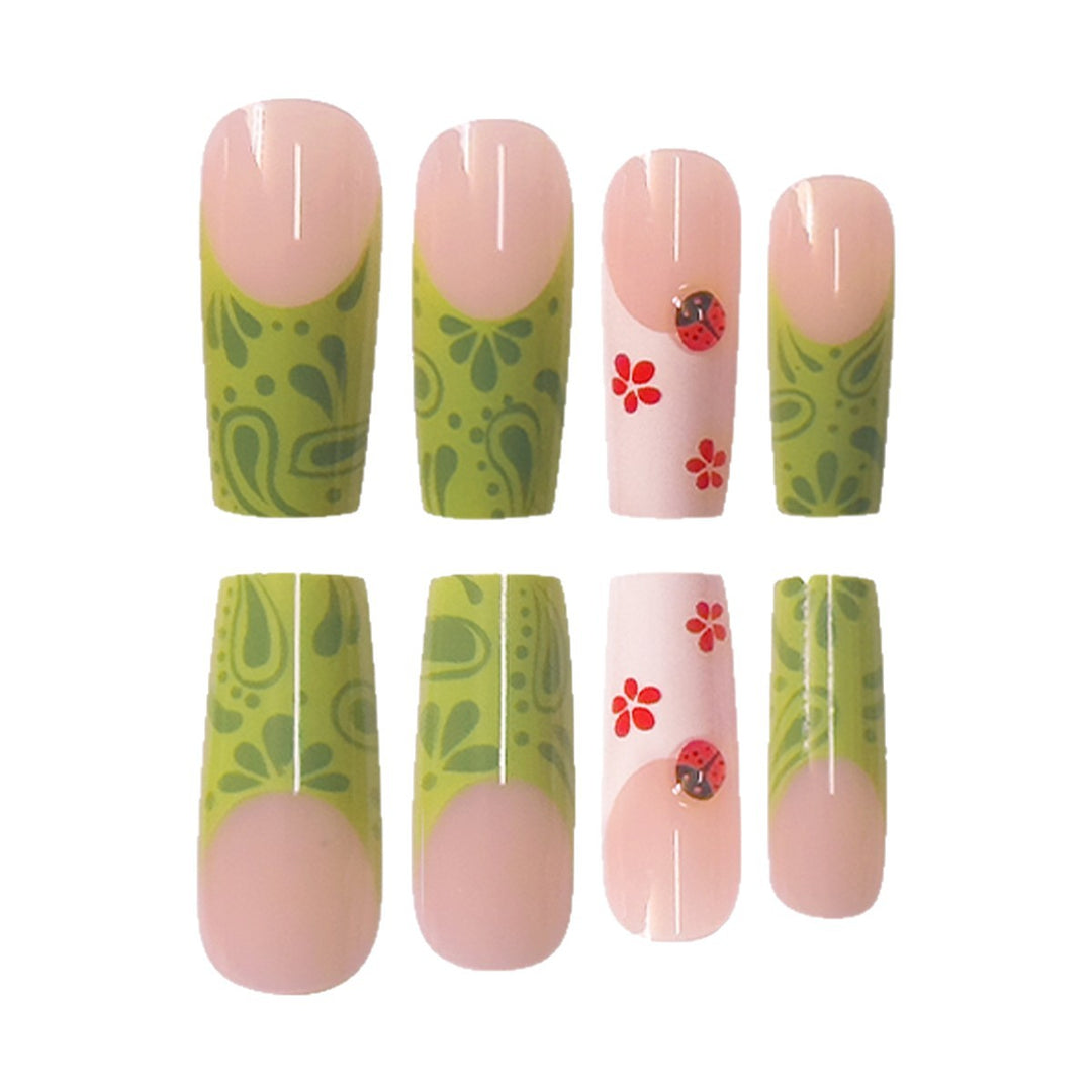 Creative Floral-Inspired Press-On Nail Extensions Stornfield