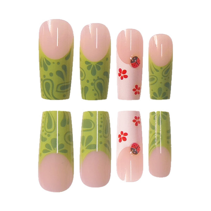 Creative Floral-Inspired Press-On Nail Extensions Stornfield