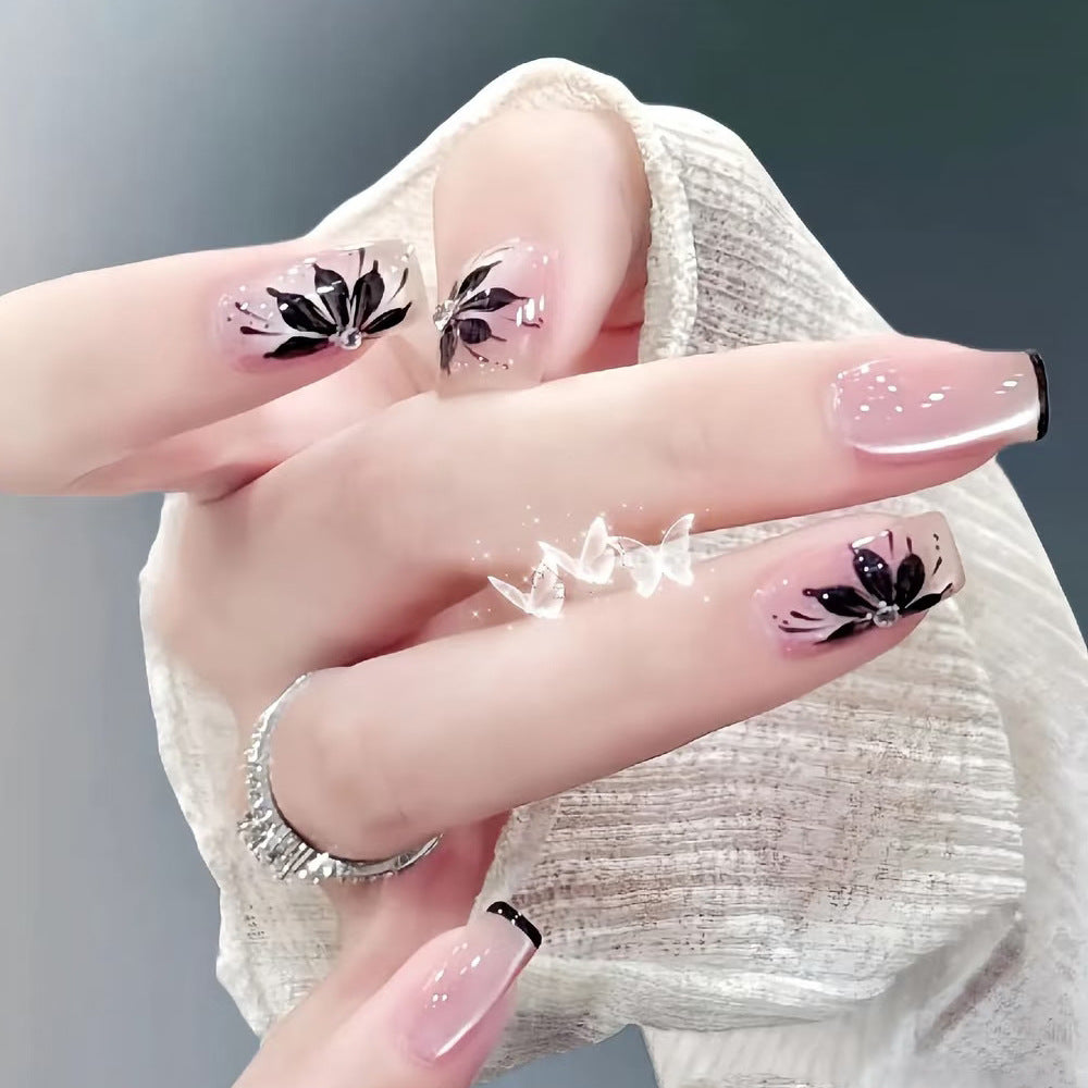 Artistic Floral Décor Press-On Nails Stornfield