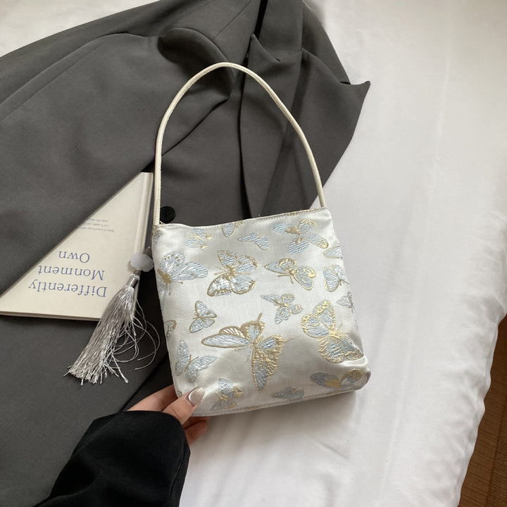 Elegant Floral Printed Handbag