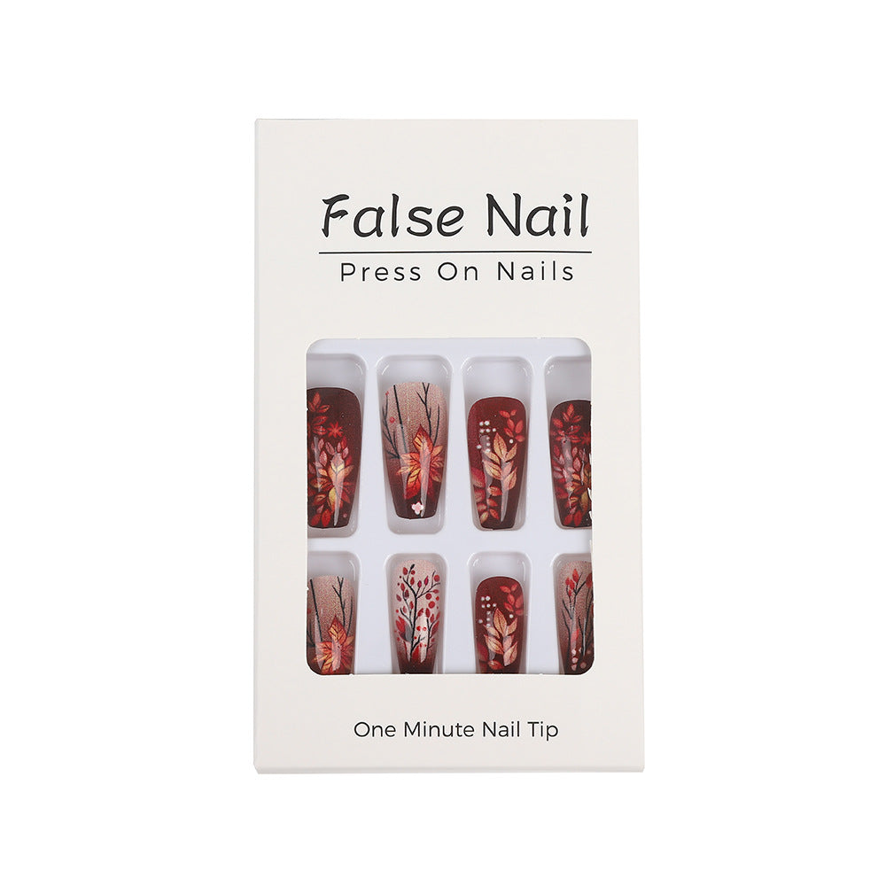 Artificial nails with floral design Stornfield