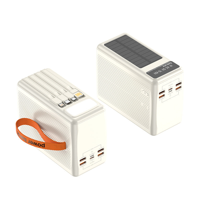 Solar Power Bank with Multifunctional USB Connections and Digital Charge Level Indicator Stornfield