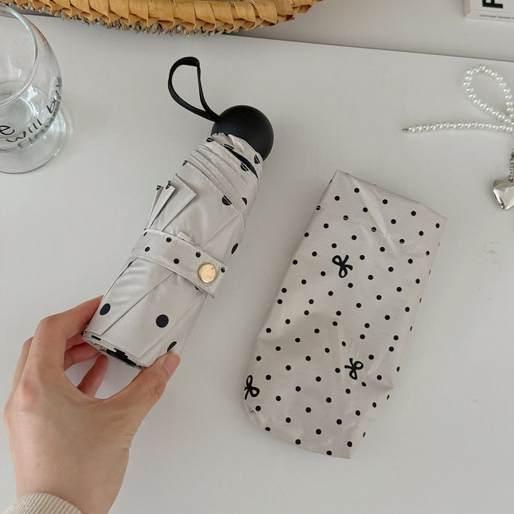 Ladies compact umbrella with stylish polka dot design Stornfield