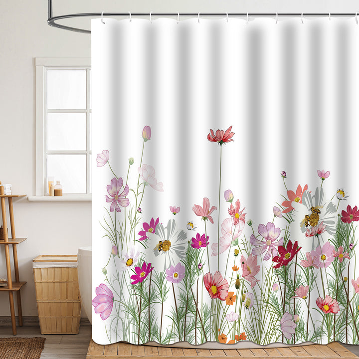 Floral Patterned Bathroom Shower Curtain Stornfield