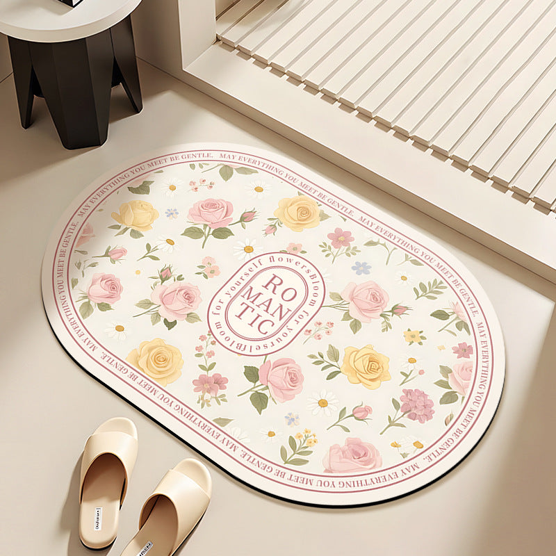 Floral Bath Mat