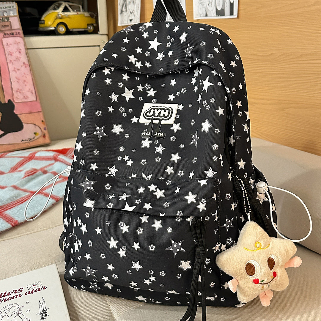 Stylish Star-Printed Backpack Stornfield 1791205440