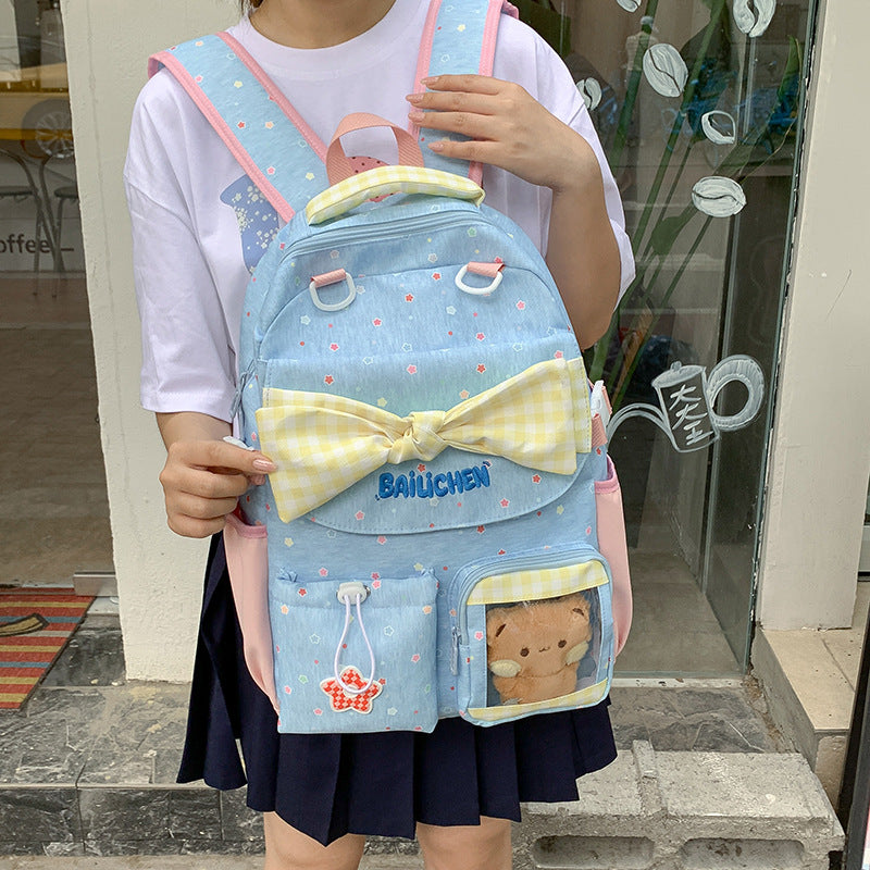 Adorable Bow-Embellished Backpack Stornfield