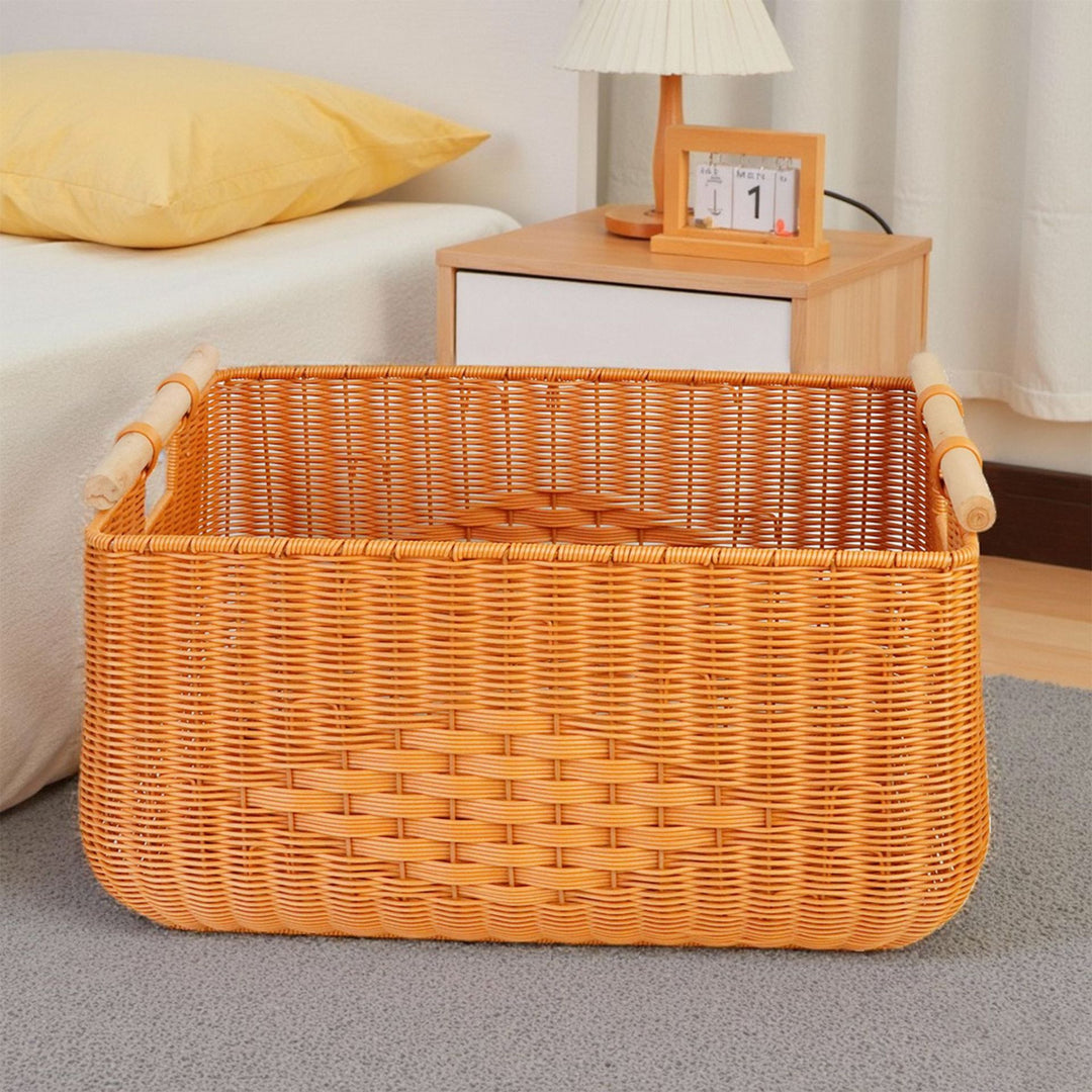 Versatile Rectangle Woven Storage Basket Stornfield