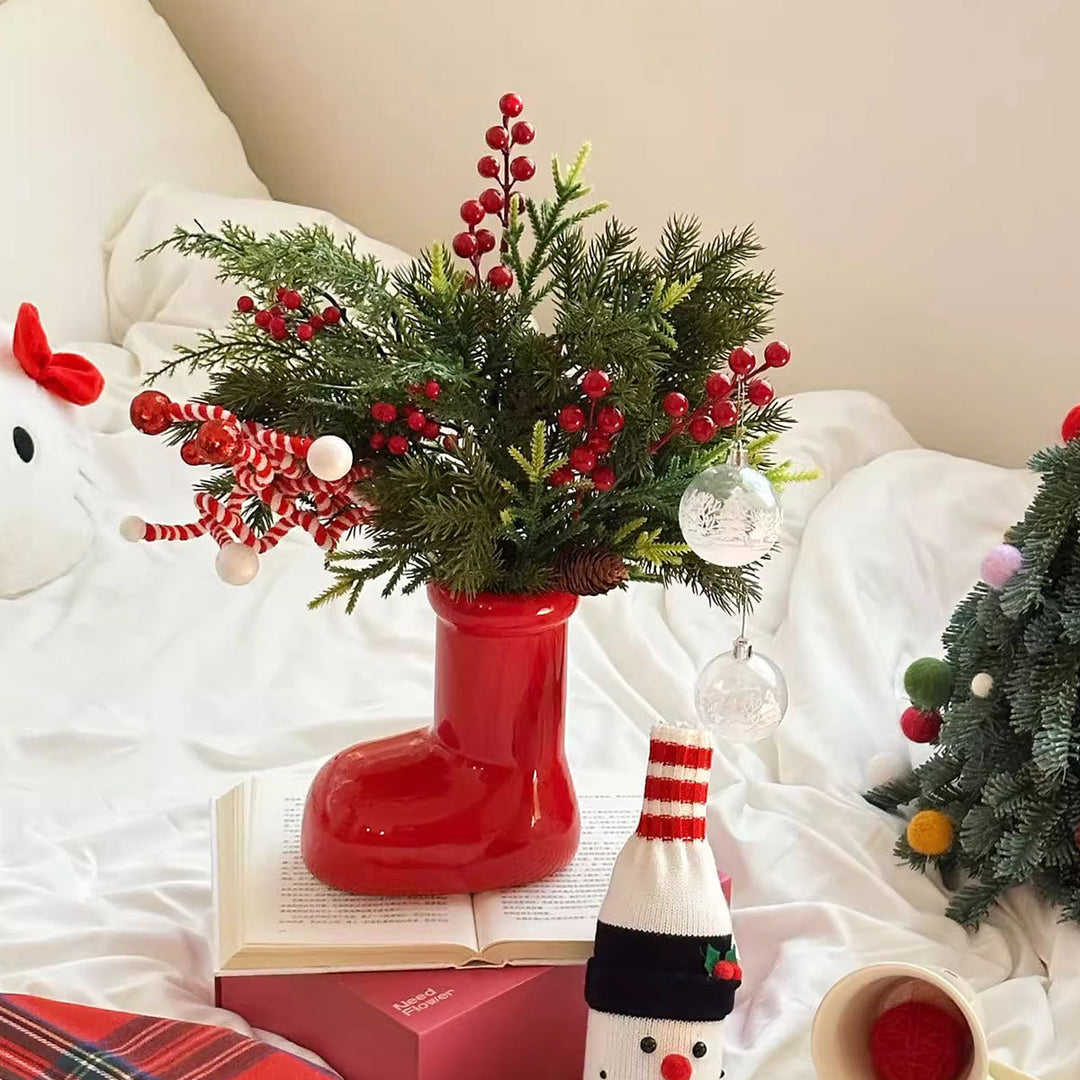Decorative Boot-Shaped Vase for Home Display
